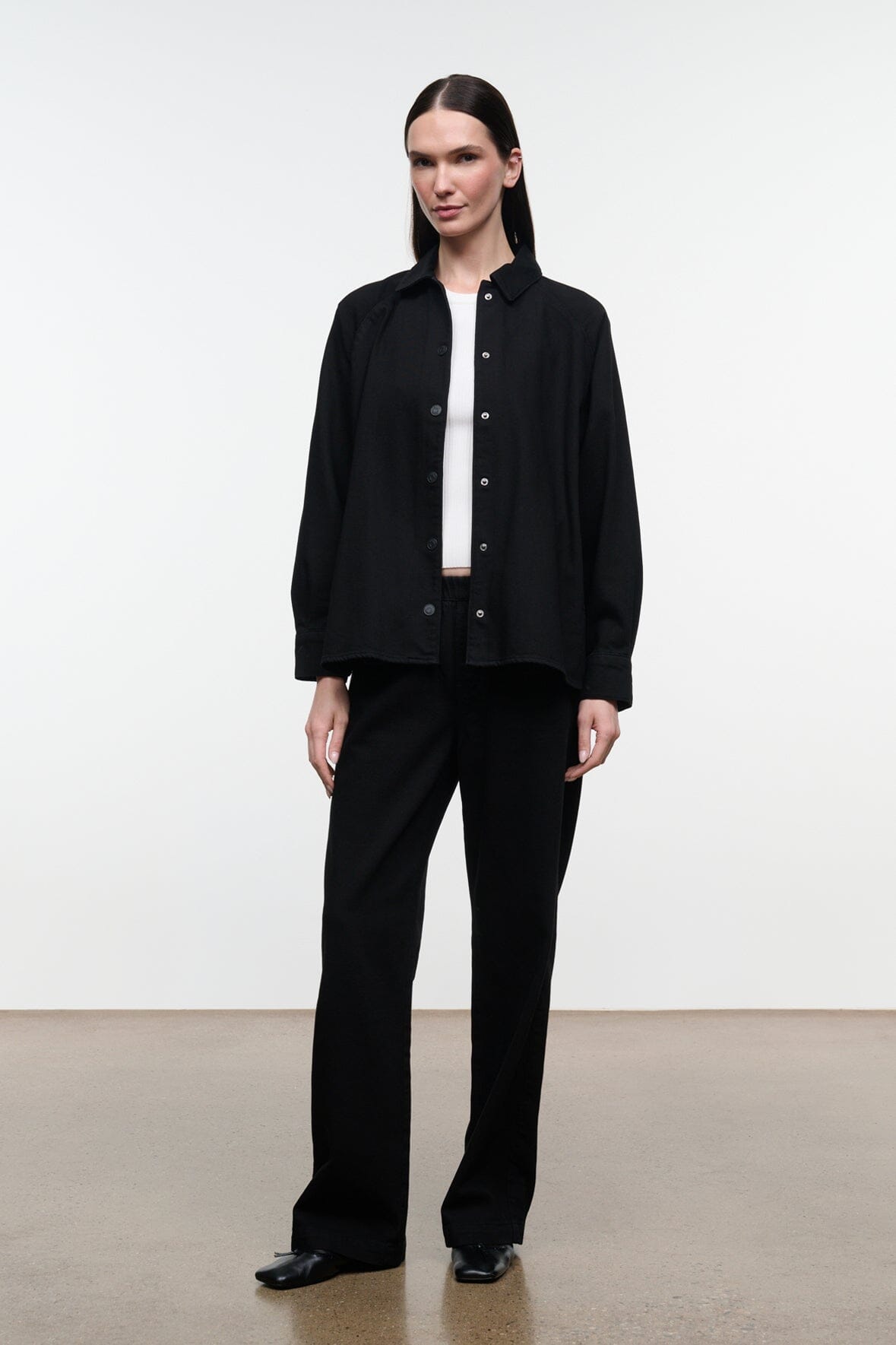 MYLES SHIRT JACKET | BLACK