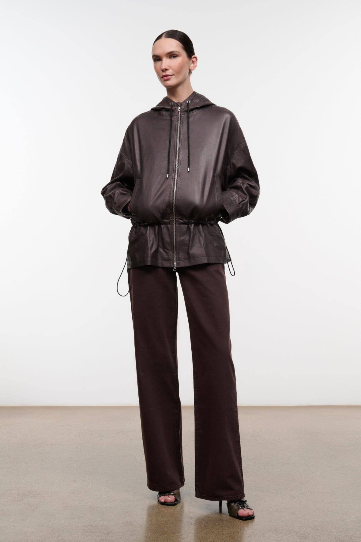 GONDOLA LEATHER JACKET | EARTH