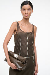 CUFF CLUTCH | TRUFFLE