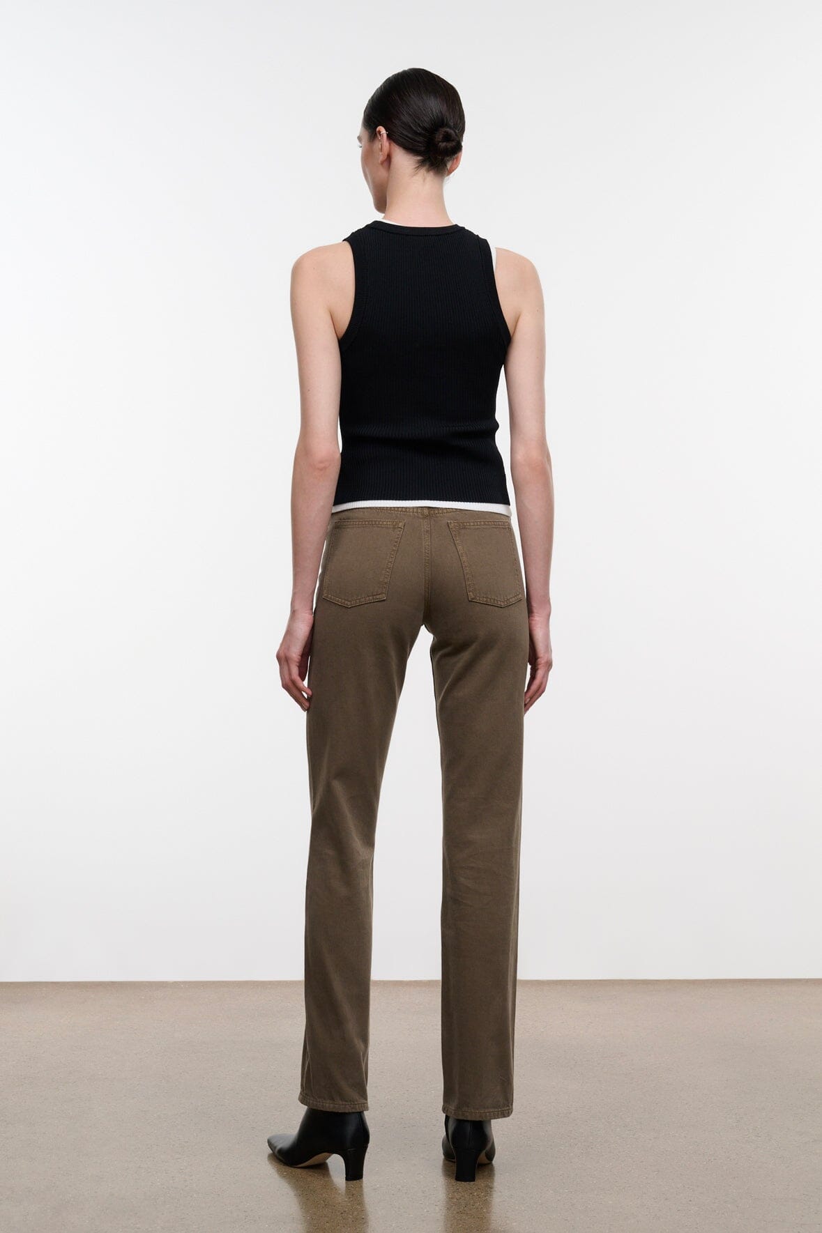 TEDDY STRAIGHT JEAN | GREIGE