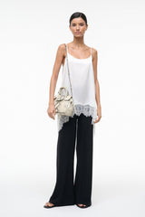 MAUDE MINI CARRYALL | WHITE SNAKE