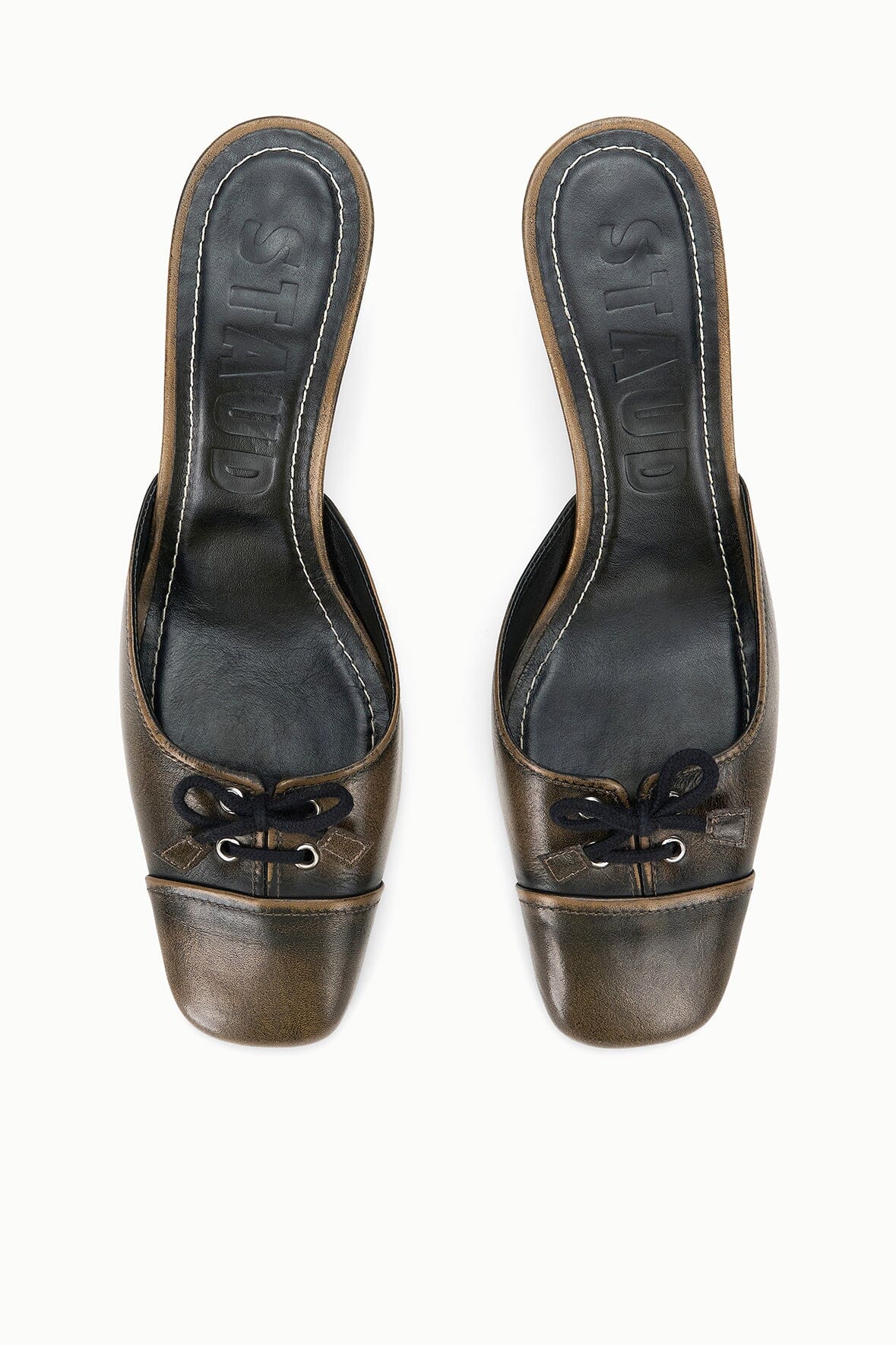 FAYE MULE | BLACK DISTRESSED