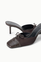 FAYE MULE | ESPRESSO SNAKE