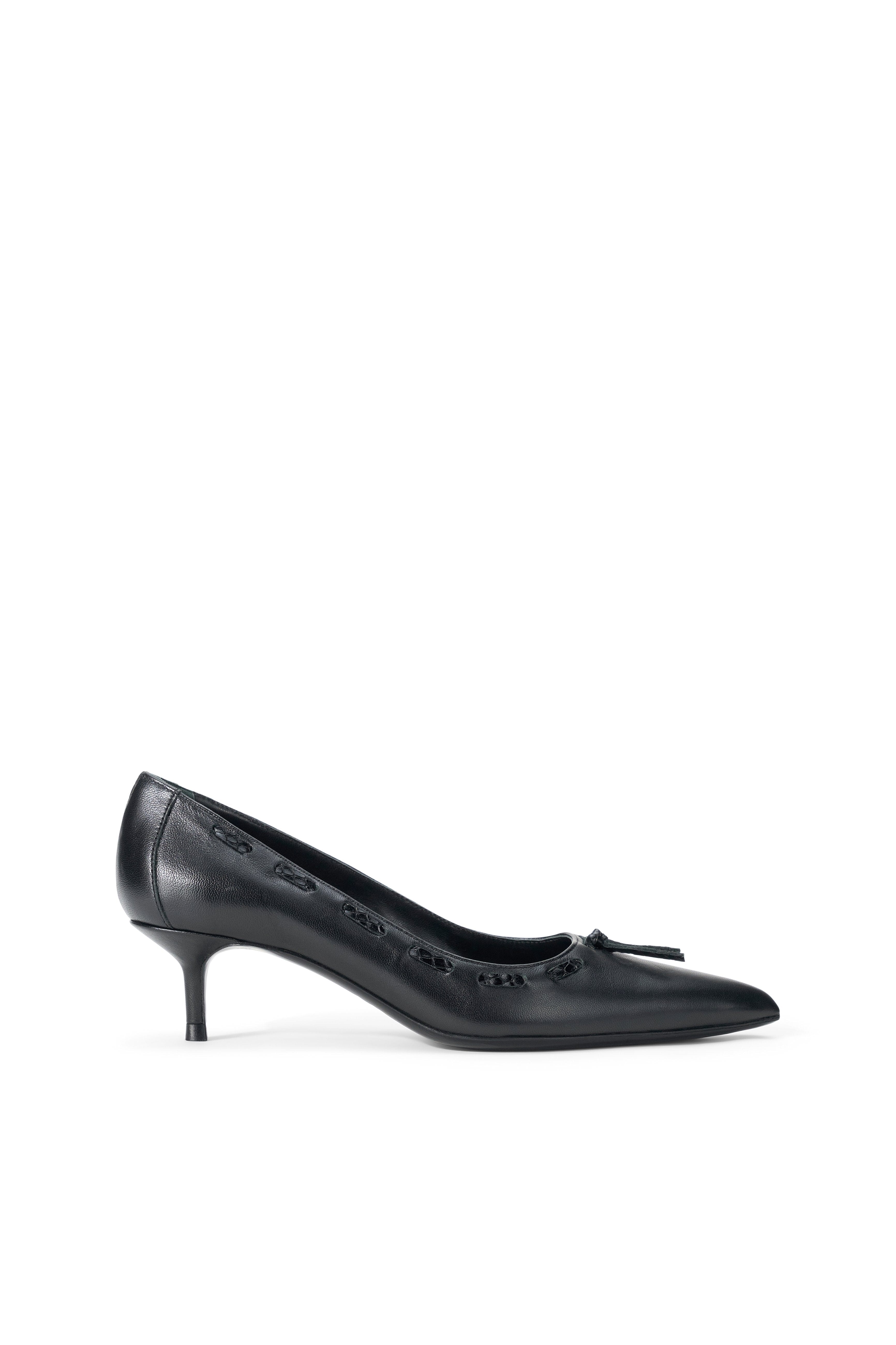 SEBASTIAN KITTEN HEEL PUMP | BLACK