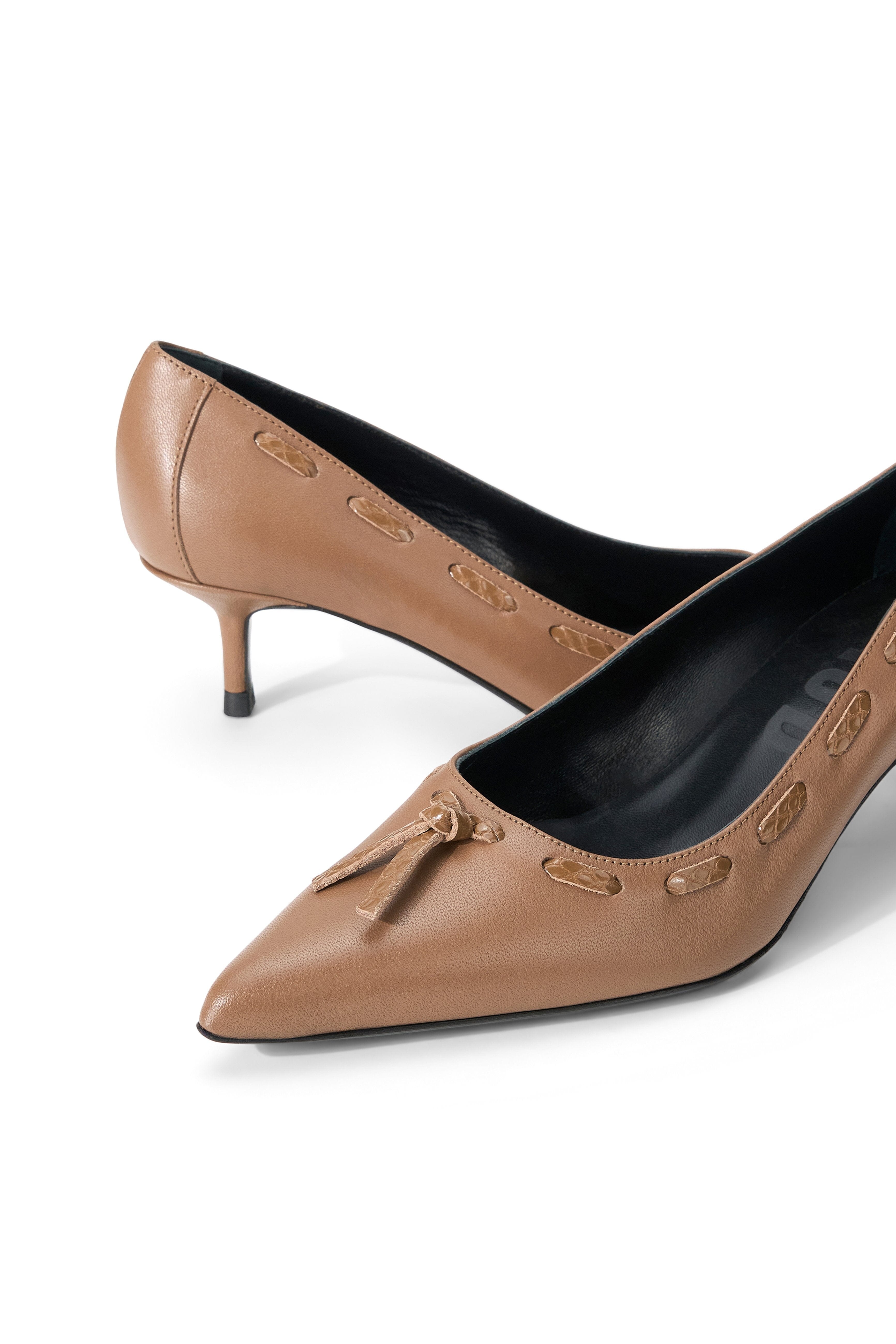 SEBASTIAN KITTEN HEEL PUMP | HUSK