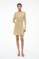 NIKITTA MINI DRESS | GOLD