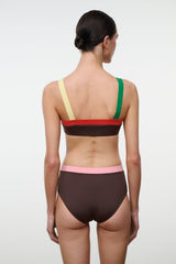 LIV BIKINI TOP | DARK CHOCOLATE MULTI