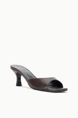 BRIGITTE LEATHER MULE | ESPRESSO