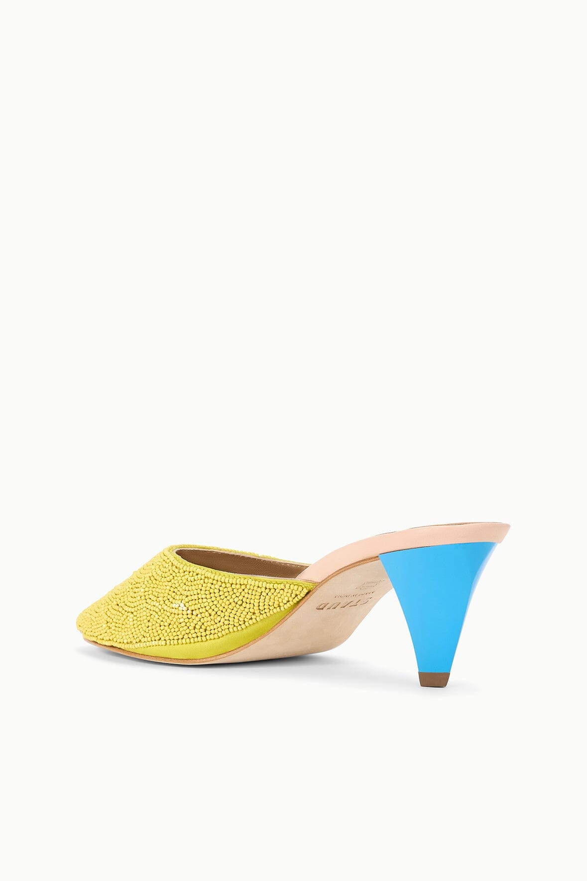 VELA BEADED MULE | CITRON POOL
