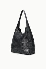 MAYA HOBO BAG | BLACK WOVEN