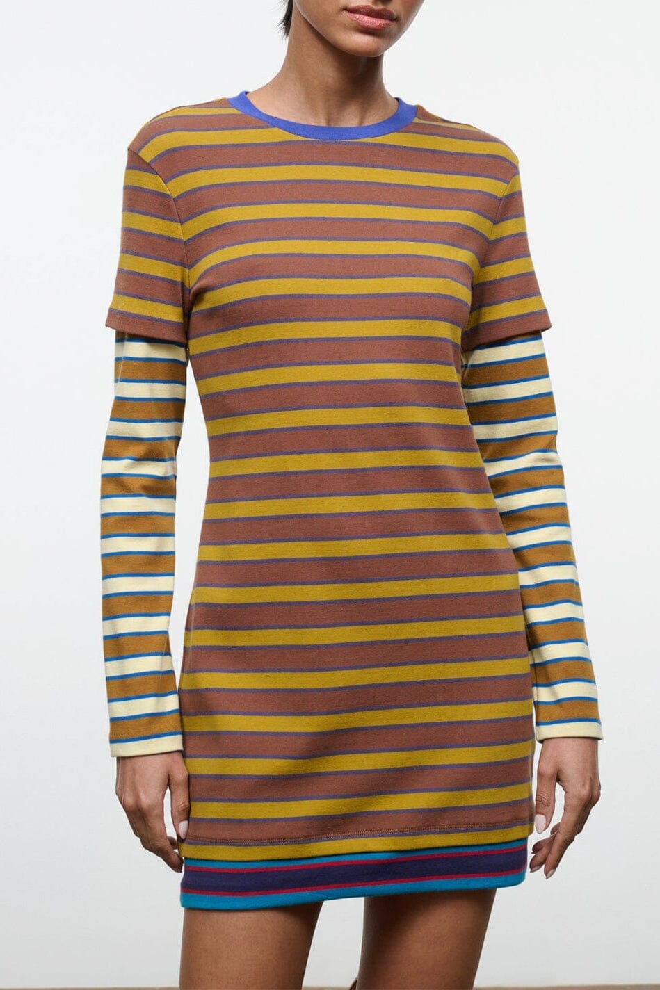 DILLON DRESS | CIGAR SONOMA STRIPE